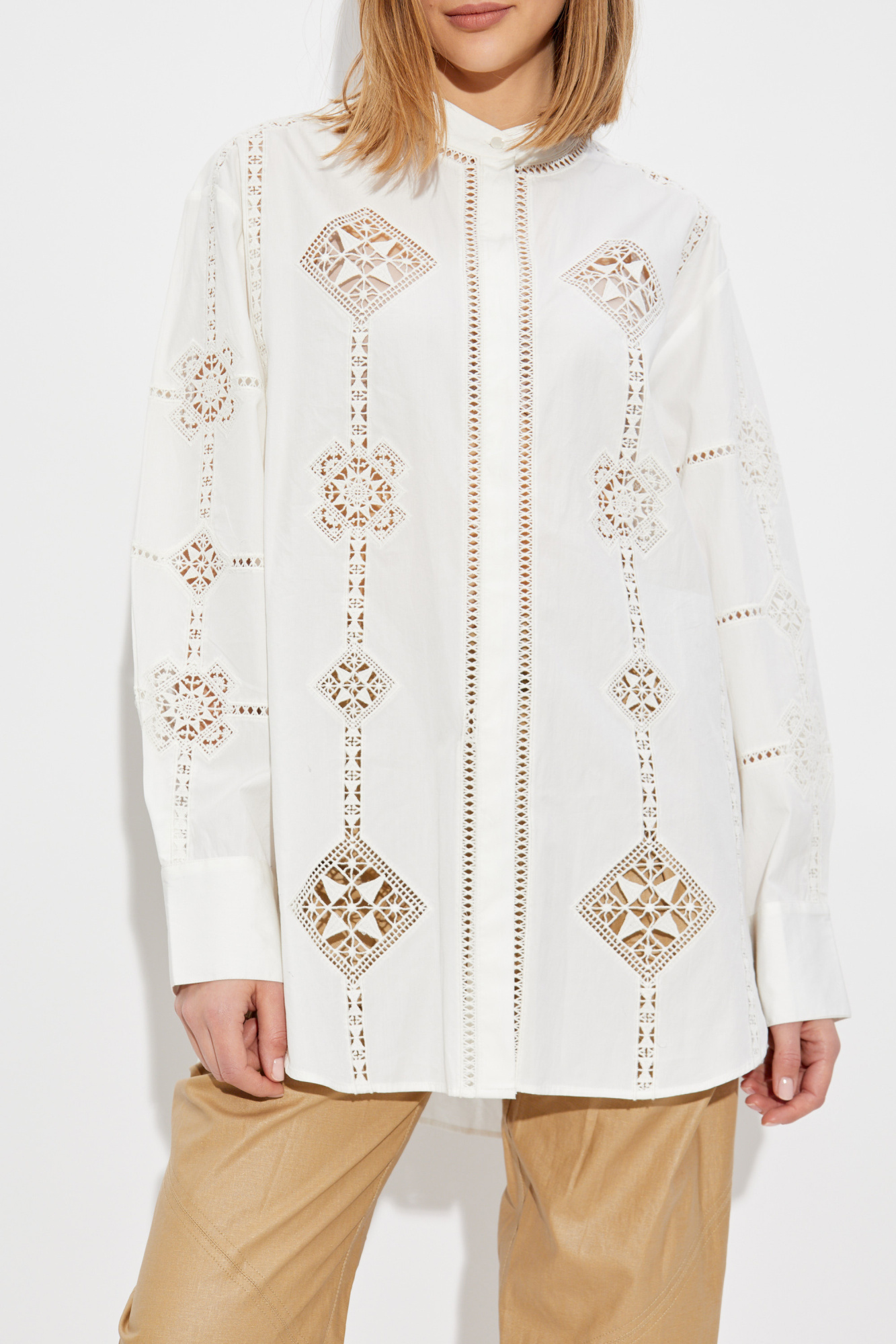 Tシャツ・カットソー Isabel Marant SS25 'Soeline' shirt (CH0203FAC1J11I 20WH) Isabel Marant Long shirt Soeline | Women's Clothing | Vitkac